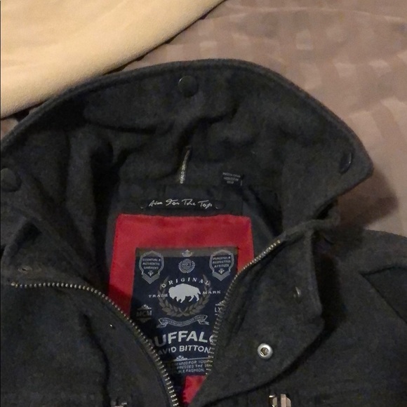 Buffalo David Bitton Wool military style overcoat. - Picture 9 of 9